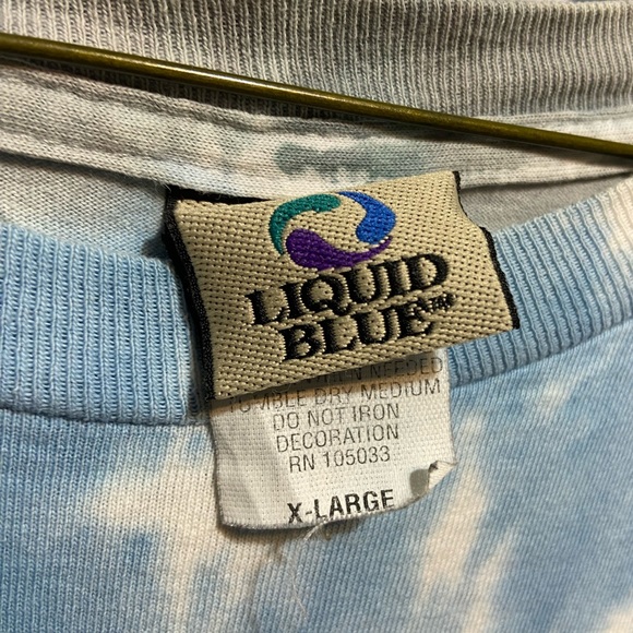 Vintage y2k liquid blue The Doors single stitch band tee - Picture 5 of 5